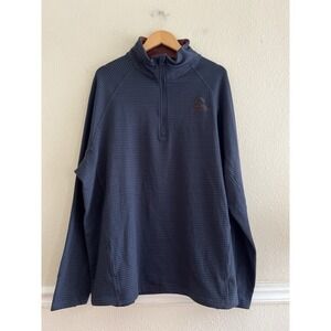 Ducks Unlimited Sweatshirt Men's 2XL Navy Blue Performance Quarter Zip Pullover